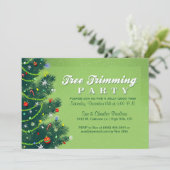 Boom die de Uitnodiging van de Kerst van het Trimm (Staand voorkant)