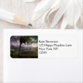 Boom die in de wind blaast tijdens een Donderd Sto Etiket (Insitu)