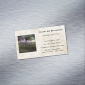 Boom die in de wind blaast tijdens een Donderd Sto Visitekaartje Magneet (Voorbeeld)