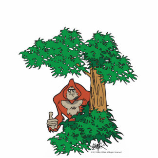 Boom die Sasquatch Foto Sculpture Staand Fotobeeldje