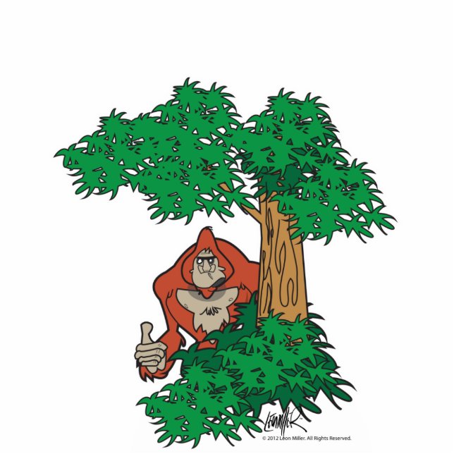 Boom die Sasquatch Foto Sculpture Staand Fotobeeldje (Voorkant)