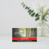 Boom diensten en baksteen en stenen werk visitekaartje (Staand voorkant)