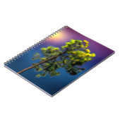 Boom digitaal effect van stijl "impressie"  notitieboek (Linkerzijde)