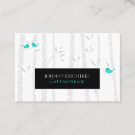 *~* Boom Doctor Blue Birds Arborist Birch Tree Visitekaartje