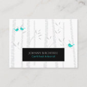 *~* Boom Doctor Blue Birds Arborist Birch Tree Visitekaartje (Voorkant)