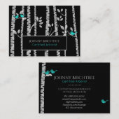 *~* Boom Doctor Blue Birds Arborist Birch Tree Visitekaartje (Voorkant / Achterkant)