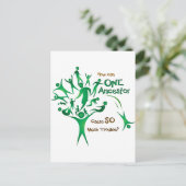 Boom één ancestor briefkaart (Staand voorkant)