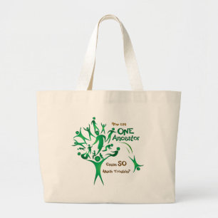 Boom één ancestor grote tote bag