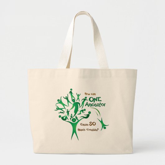 Boom één ancestor grote tote bag (Voorkant)