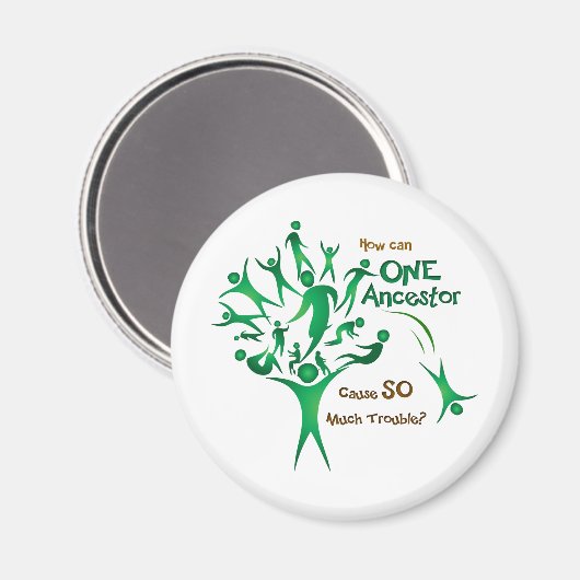 Boom één ancestor magneet (Voorkant / Achterkant)