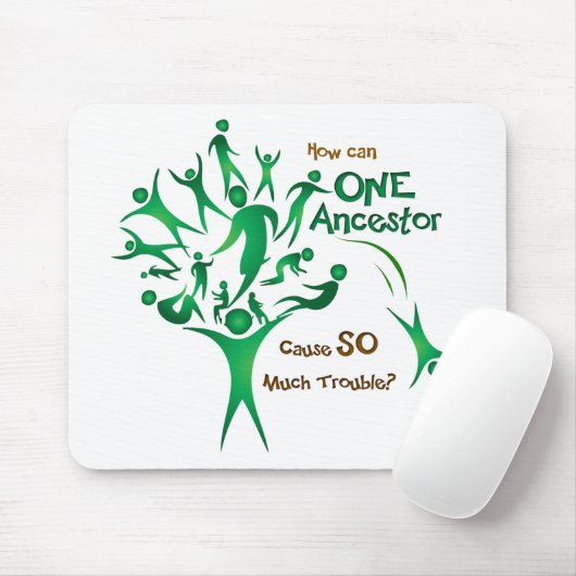 Boom één ancestor muismat (Met muis)