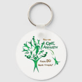 Boom één ancestor sleutelhanger (Voorkant)