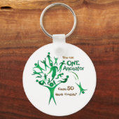 Boom één ancestor sleutelhanger (Voorkant)