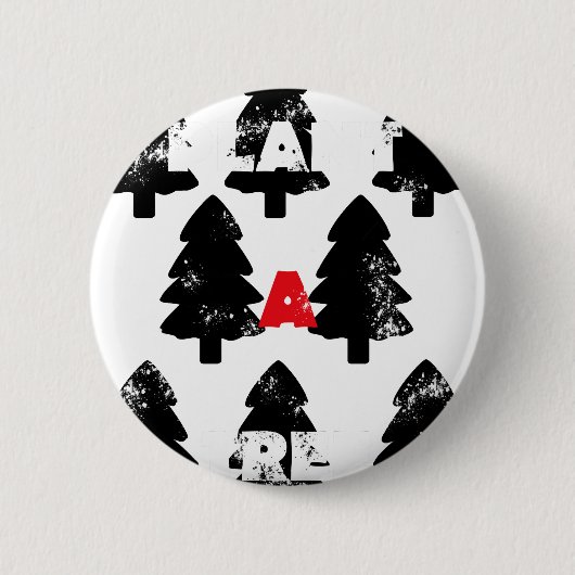 Boom Een boom Patroon Ronde Button 5,7 Cm (Voorkant)