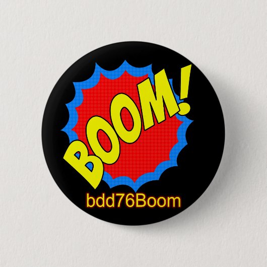 Boom! Emoticon bdd76Boom Badge Ronde Button 5,7 Cm (Voorkant)