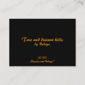 Boom- en afstandsheuvels ATC Visitekaartje (Achterkant)