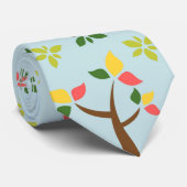 Boom en bladeren stropdas (Opgerold)
