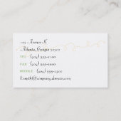 Boom en draai visitekaartje (Achterkant)