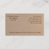 Boom en gazon Service Landscaping Care Gardener Visitekaartje (Achterkant)