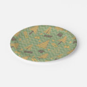 Boom en Gift Silhouettes Papieren Bordje (Gekanteld)