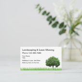 Boom- en graslandschapsarchitectuur visitekaartje (Staand voorkant)