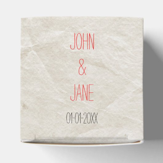 Boom en hart bedankdoosjes (Bovenkant)