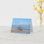 Boom en ijskoud water - lege kaart (Gele Bloem)