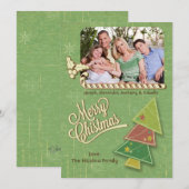 Boom- en kaarsboomgaard fotoplatte kaart (Voorkant / Achterkant)