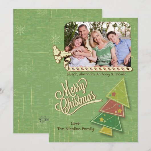  Boom- en kaarsboomgaard fotoplatte kaart (Voorkant / Achterkant)