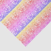 Boom en lederen draak in kleurrijke regenboog 10x1 tissuepapier (Detail)