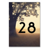 Boom en Lichten Rustieke Bruiloft Kaart (Achterkant)