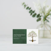 Boom en Logo | Landschapsontwerp Visitekaartje (Staand voorkant)
