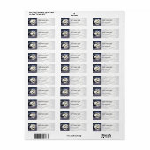 Boom en Maan Kruis Uitgebroed Etiket (Full Sheet)