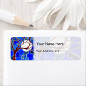 Boom en maan op Canvas - Blauw Etiket (Insitu)