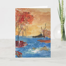 "Boom en meer in geel"