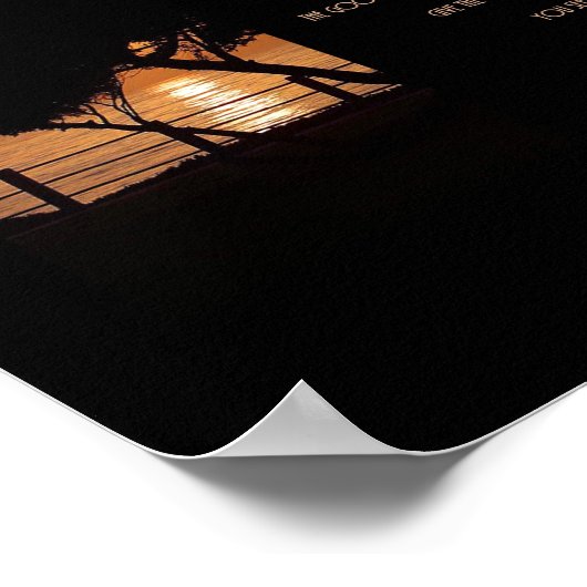 Boom en oceaanzonne-energie doen het in ieder geva poster (Hoek)