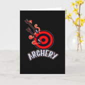 Boom en pijlen, Logo, boogschieten Kaart (Gele Bloem)