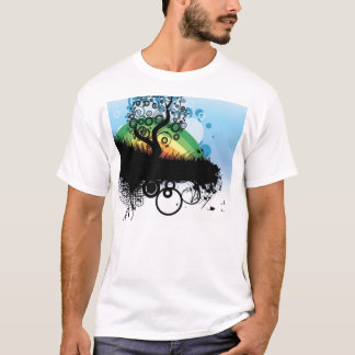 boom en regenboog t-shirt
