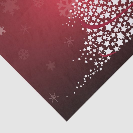 Boom en sneeuw 2 tissuepapier (Detail)