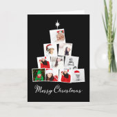 Boom en ster - speciaal kerstfeest feestdagen kaart (Voorkant)