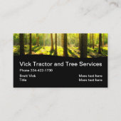 Boom- en tractorservice visitekaartje (Voorkant)