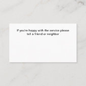 Boom en tuin service moderne Visitekaartjes (Achterkant)