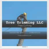 Boom- en uitsnijderij sticker (Vel)