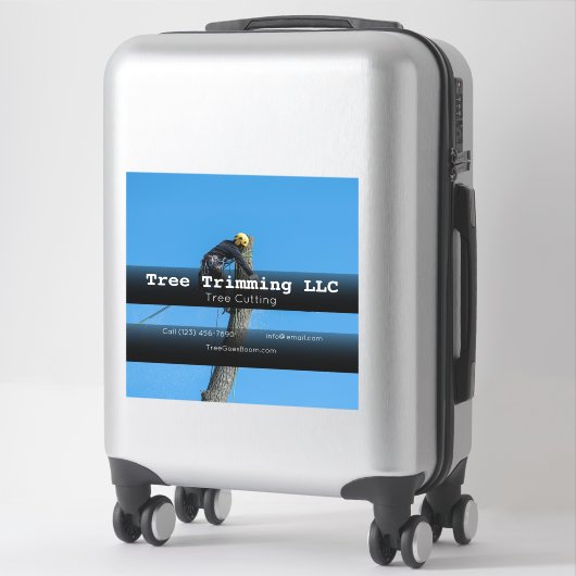 Boom- en uitsnijderij sticker (Koffer)