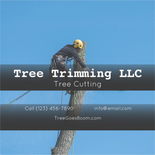 Boom- en uitsnijderij sticker (Voorkant)