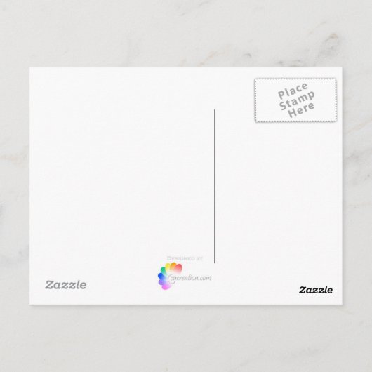 Boom en vijver - Briefkaart (Achterkant)