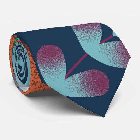 boom en vogel stropdas (Opgerold)