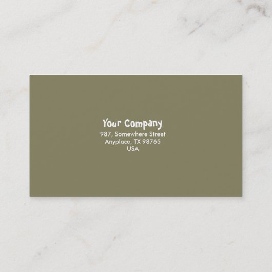 Boom en vogels visitekaartje (Achterkant)