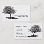 Boom en zwart-wit visitekaartje (Voorkant / Achterkant)