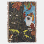 Boom Ent Kat Herfst Fantasie Deken (Voorkant Verticaal)